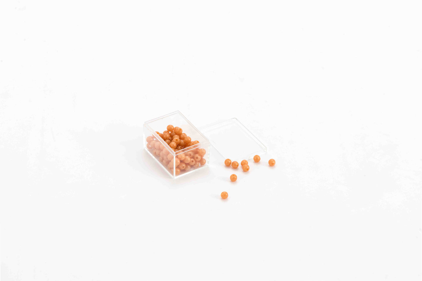 100 Golden Bead Units, Nylon ,with acrylic box