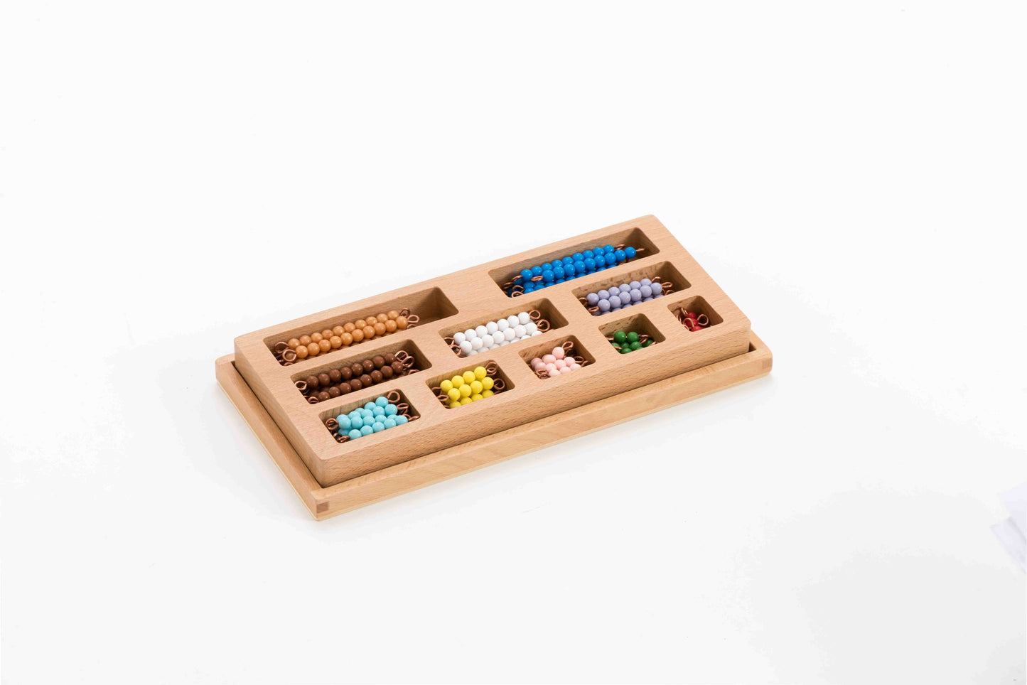 the box with 1-10 color bead bars,10pcs each of them (Individual Beads)