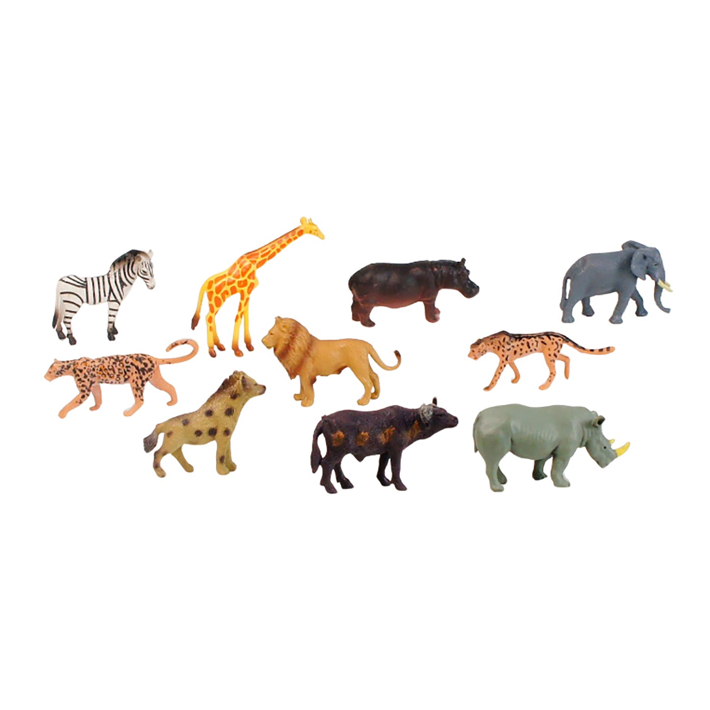 Mini Animaux continentaux – Afrique, texte personnalisé, bilingue, monolingue