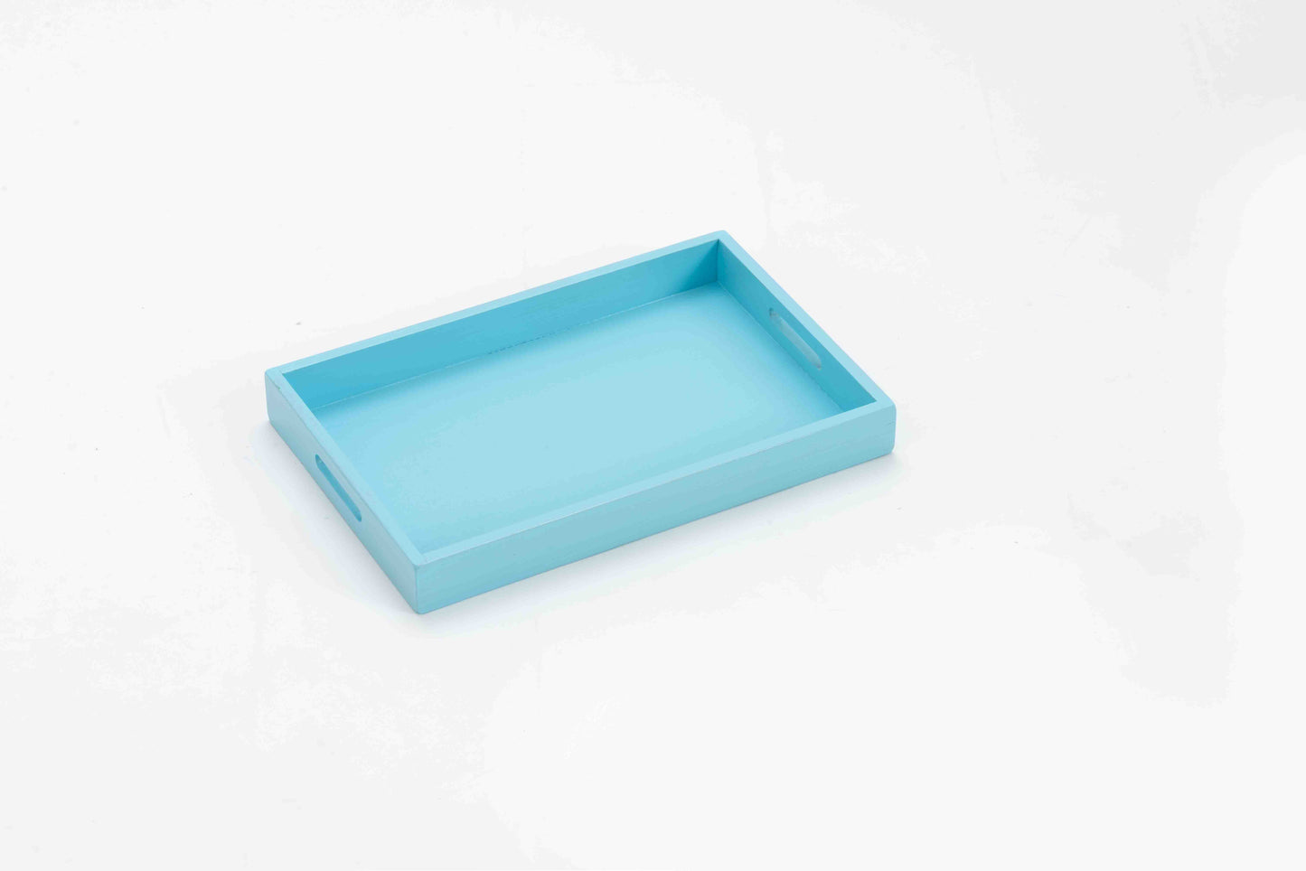 Wooden Tray with Handle (20*30cm )-Lighe Blue