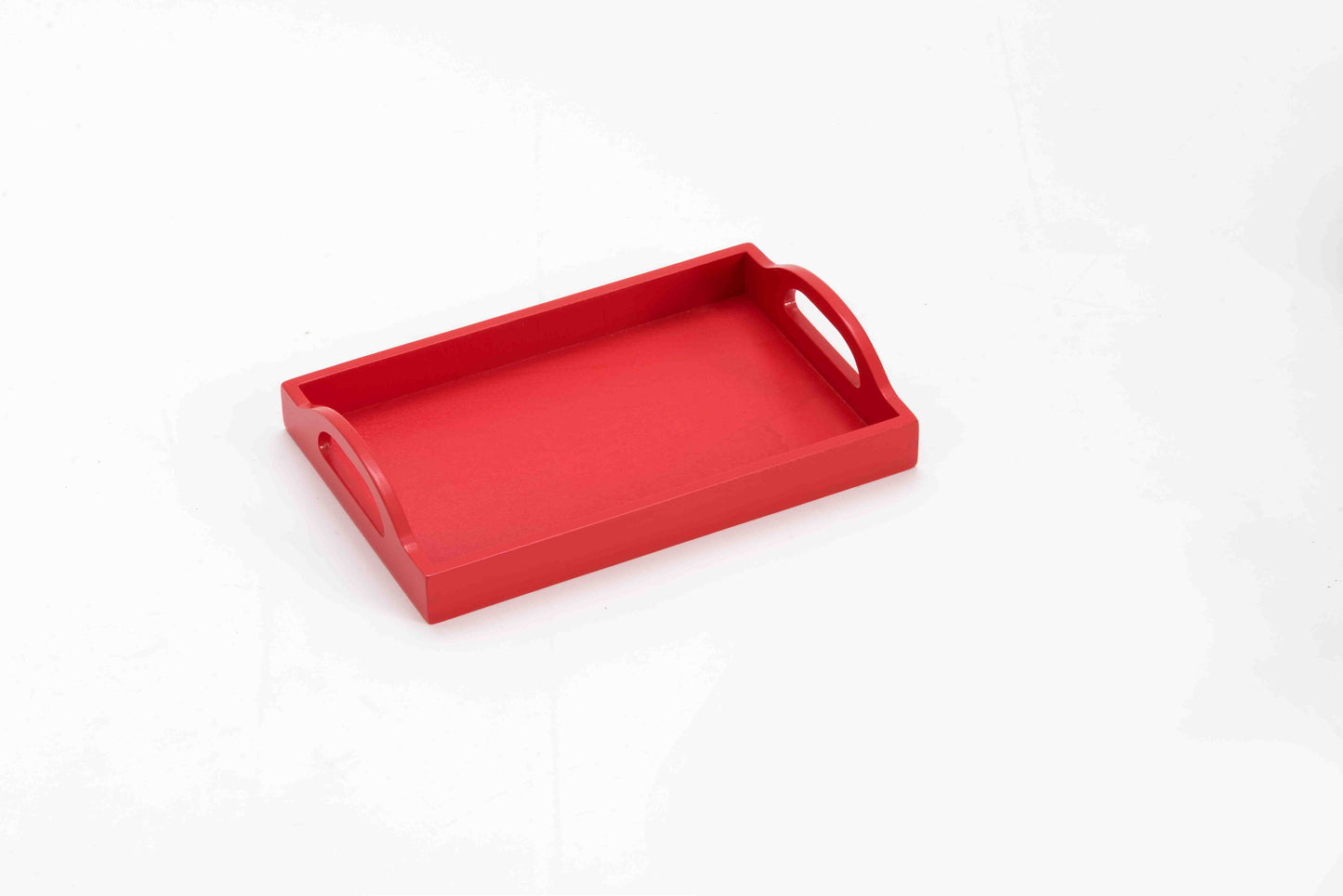Trays-Medium with Handle-28*18 cm-Red