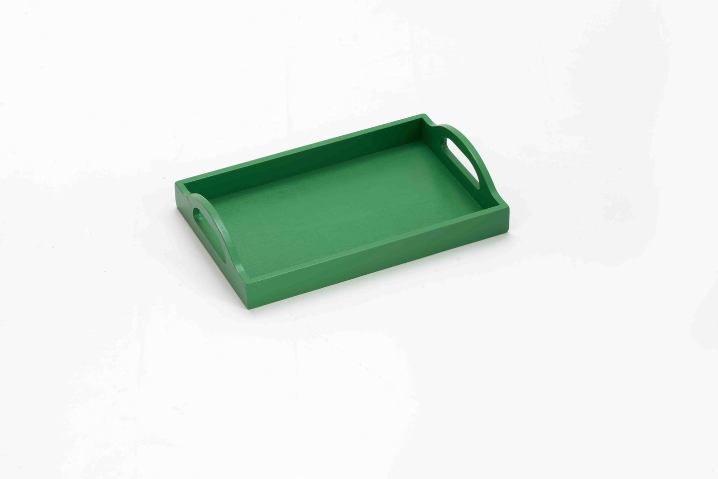 Trays-Medium with Handle-28*18 cm-Green