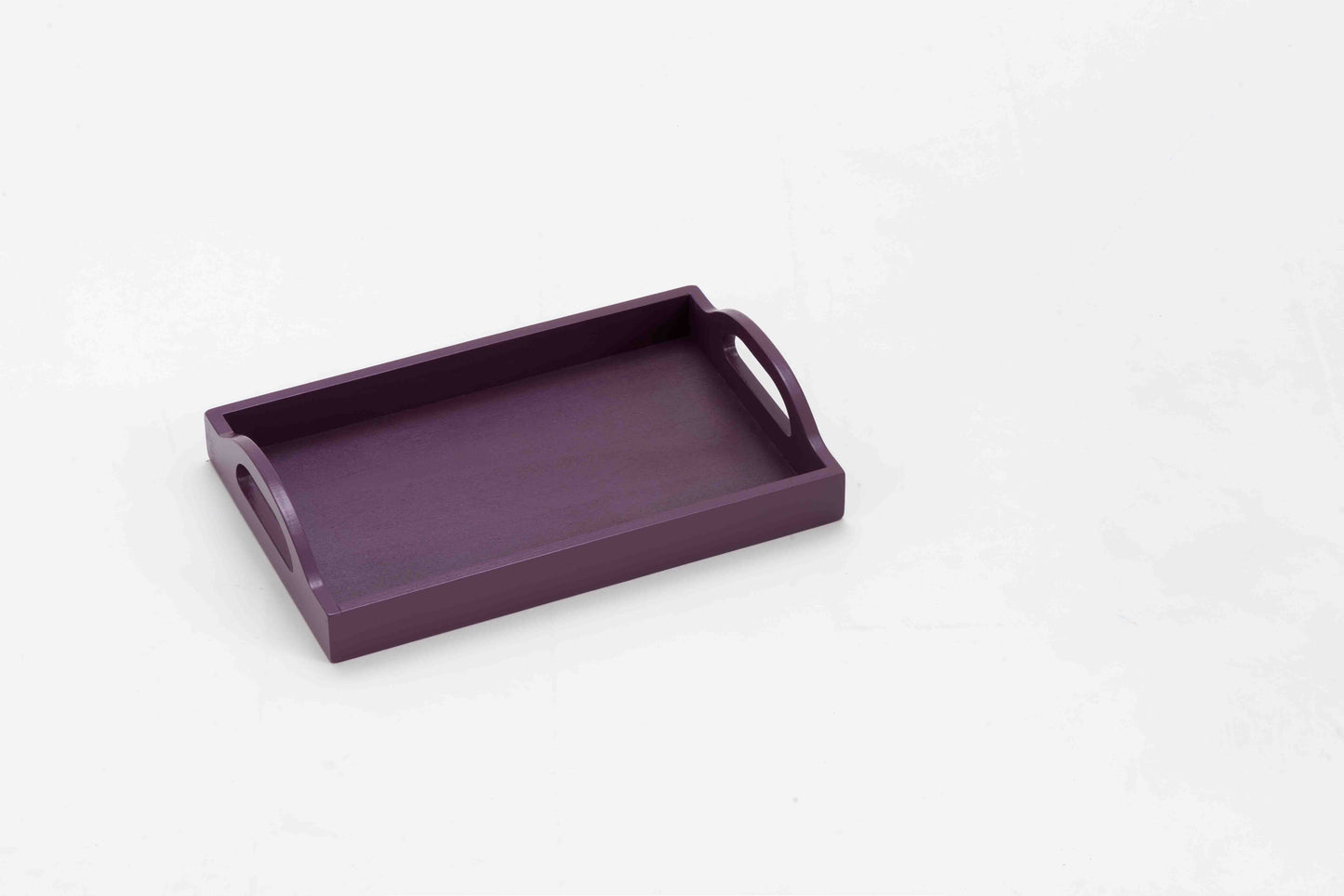 Trays-Medium with Handle-28*18 cm-Purple