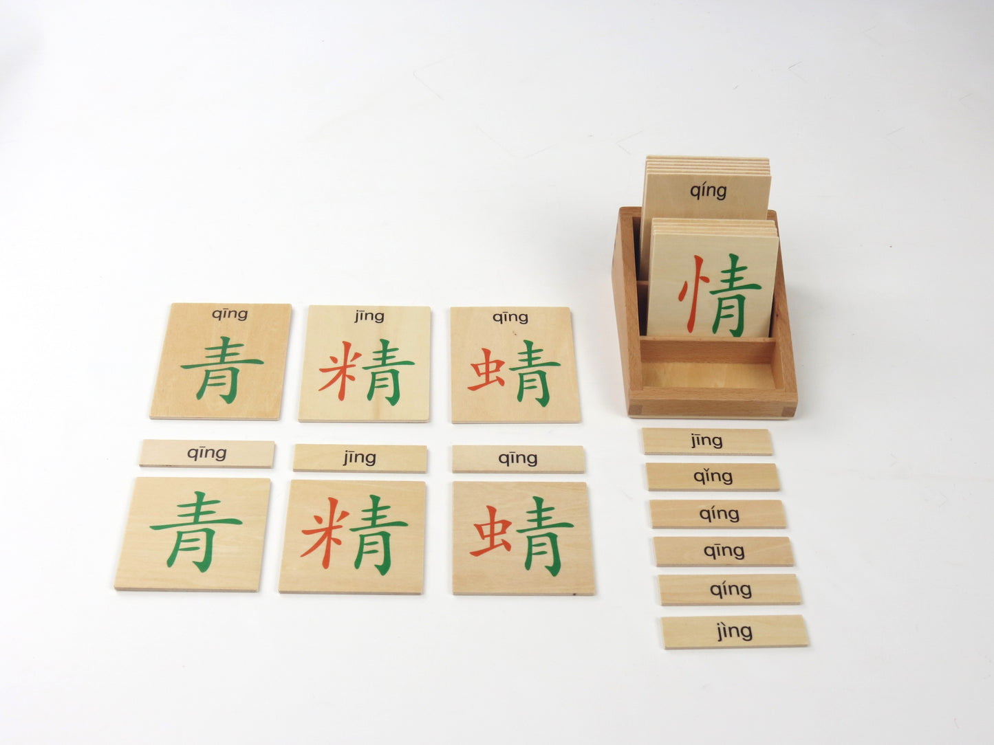 Chinese character components box- qing
