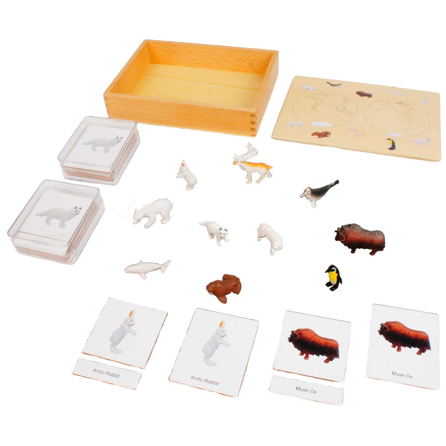 Mini Animaux continentaux – Polaire, texte personnalisé, bilingue, monolingue
