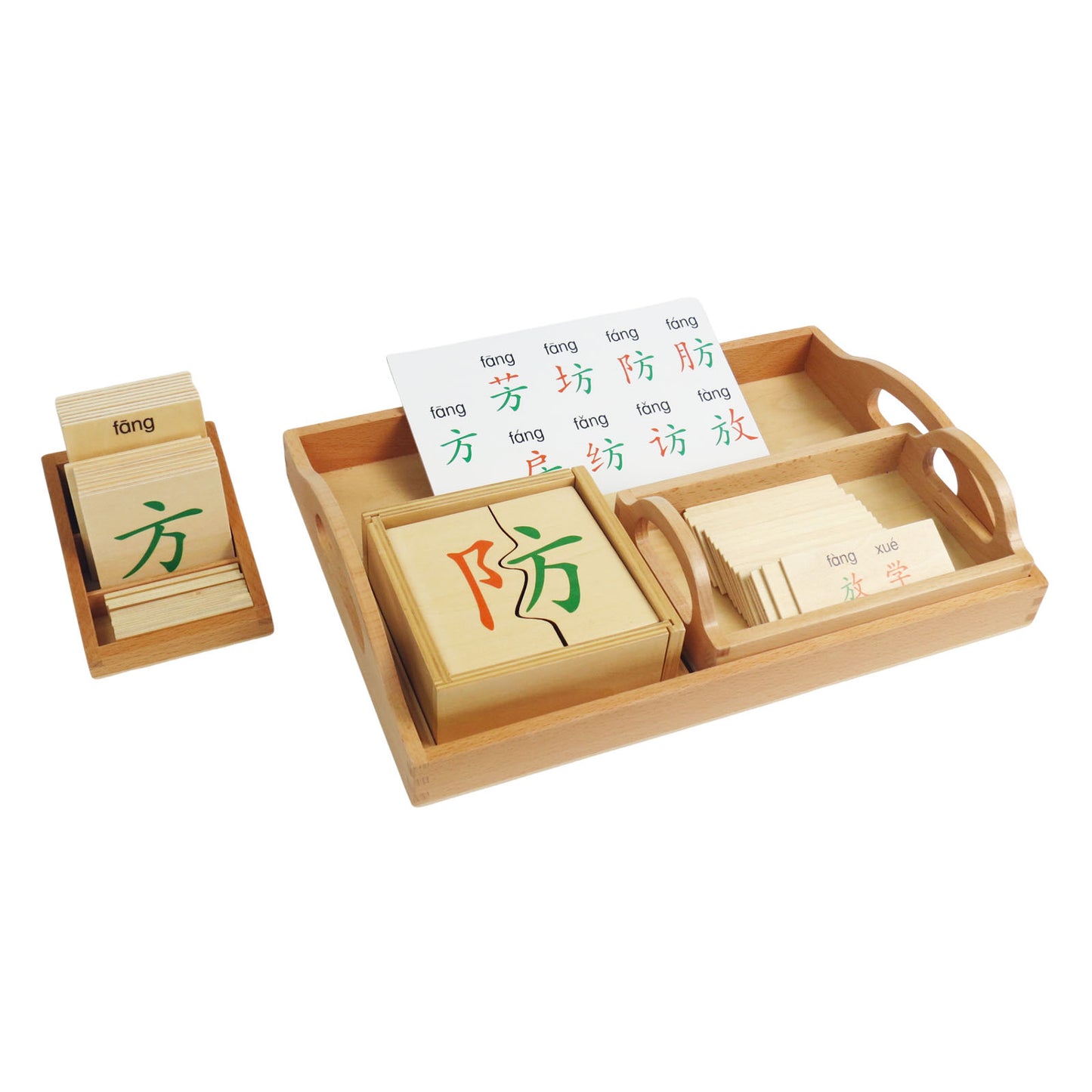 Chinese character phonetic components  box-fang