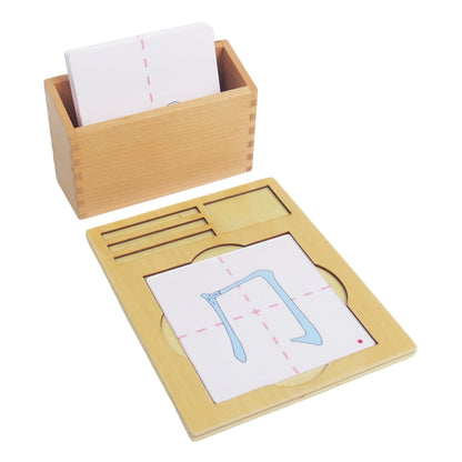 Chalk radical stroke order cards No.3