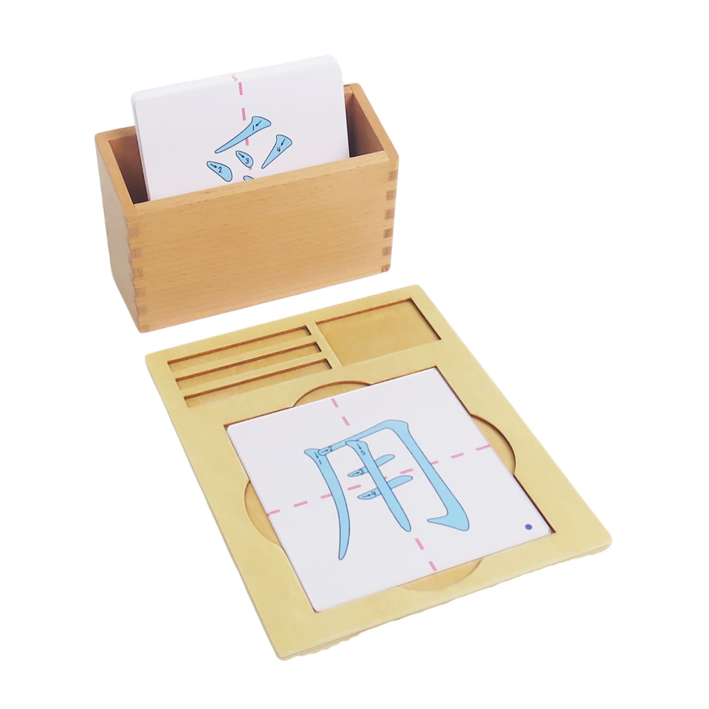 Chalk radical stroke order cards No.9