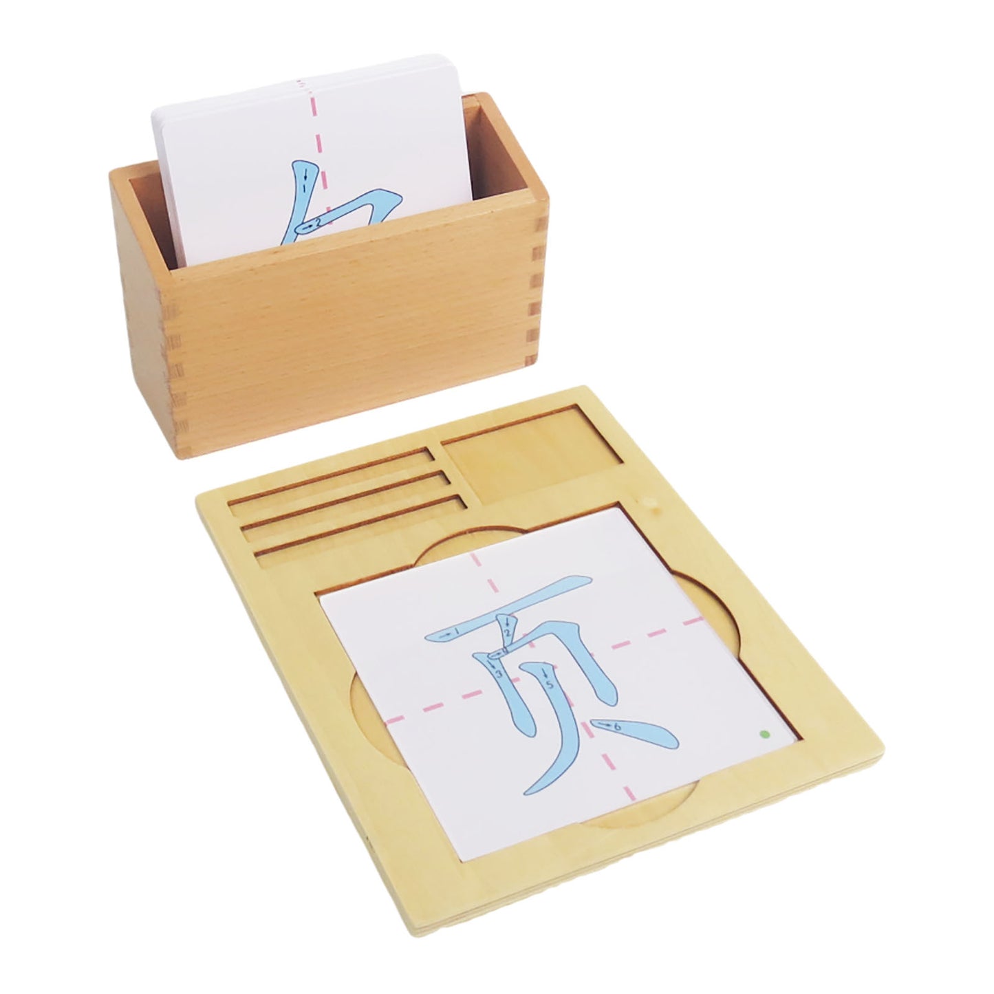 Chalk radical stroke order cards No.6