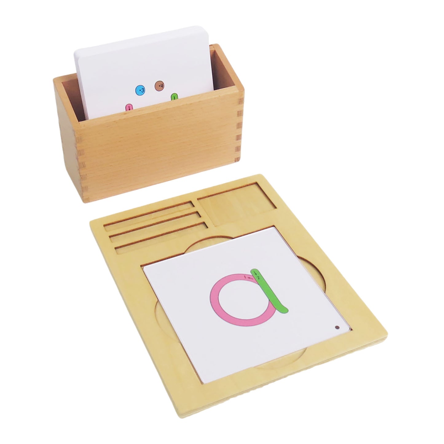Pinyin alphabets chalk stroke order cards