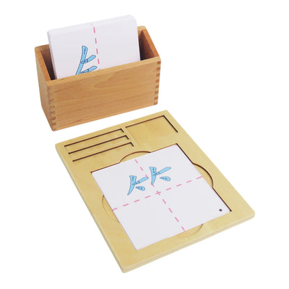 Chalk radical stroke order cards No.1