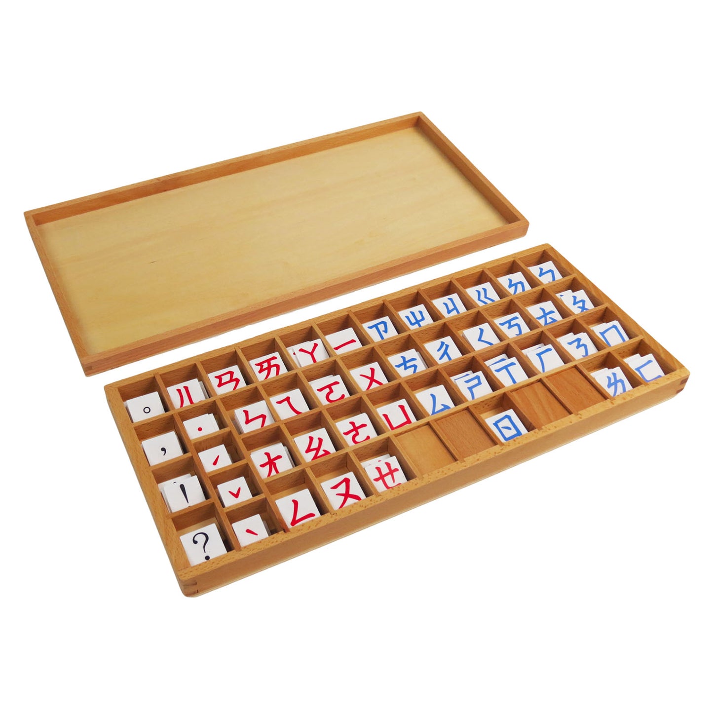 Zhuyin red/blue spelling cards with box