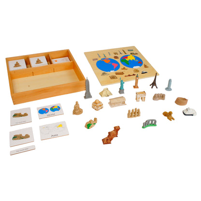 Monuments du monde, texte personnalisé, bilingue, monolingue