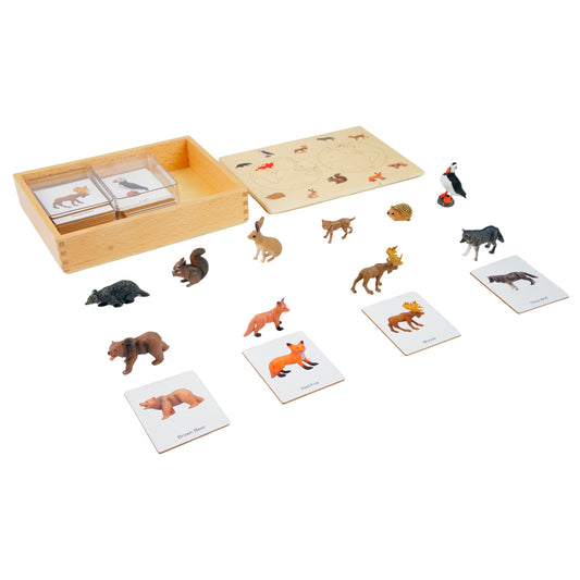 Mini Animaux continentaux – Europe, texte personnalisé, bilingue, monolingue