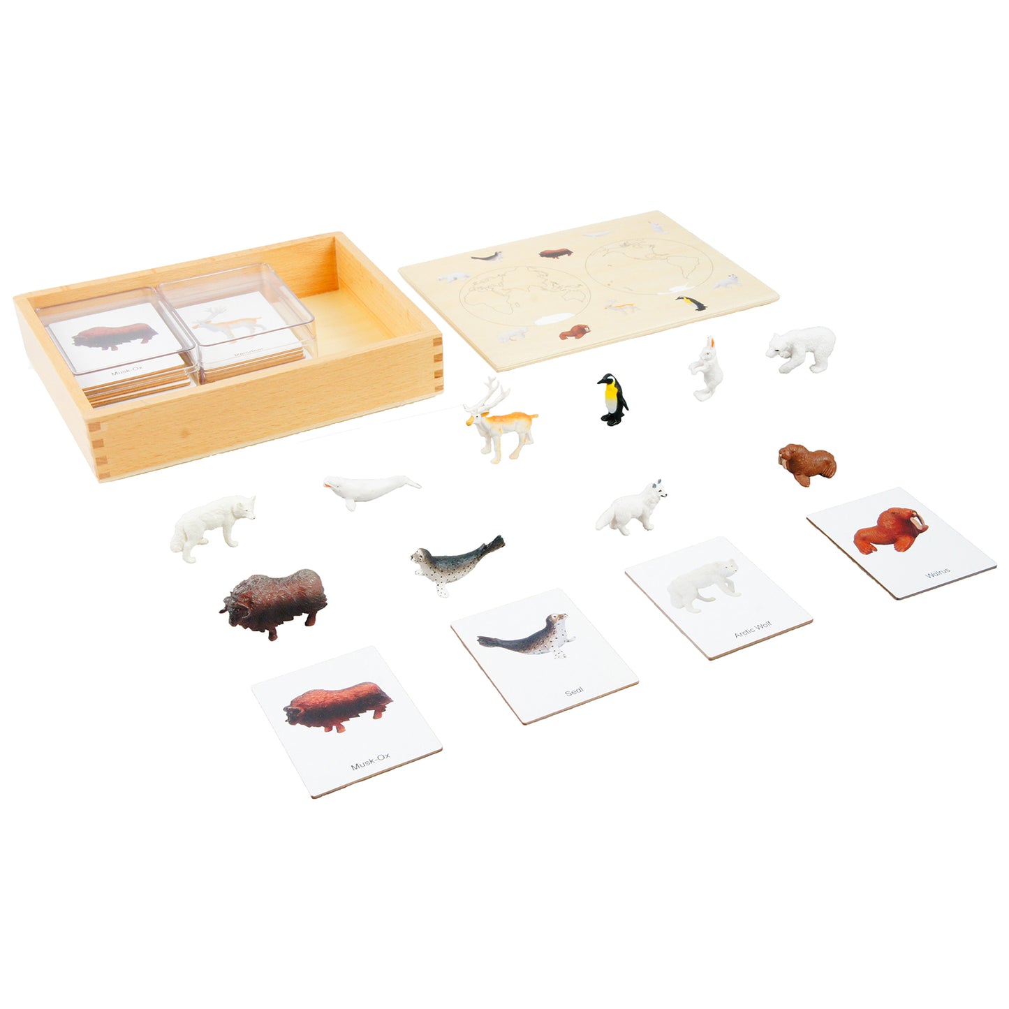 Mini Animaux continentaux – Polaire, texte personnalisé, bilingue, monolingue