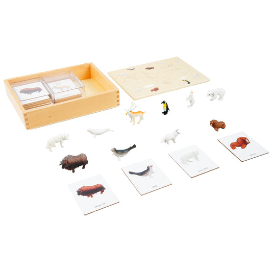 Mini Animaux continentaux – Polaire, texte personnalisé, bilingue, monolingue