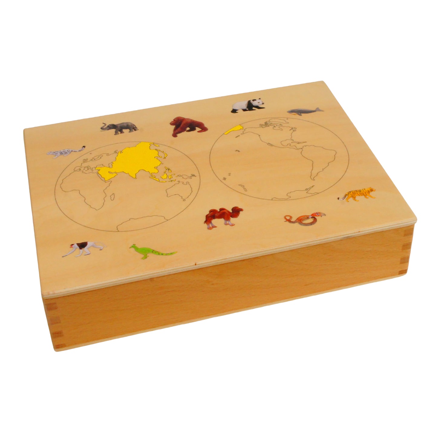 Mini Animaux continentaux – Asie, texte personnalisé, bilingue, monolingue