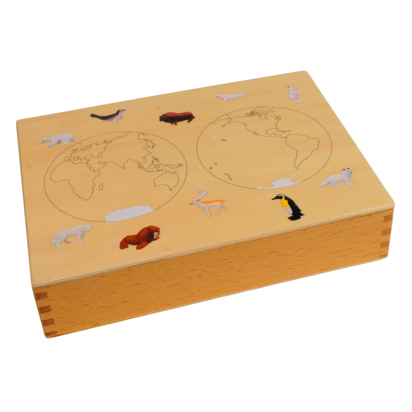 Mini Animaux continentaux – Polaire, texte personnalisé, bilingue, monolingue
