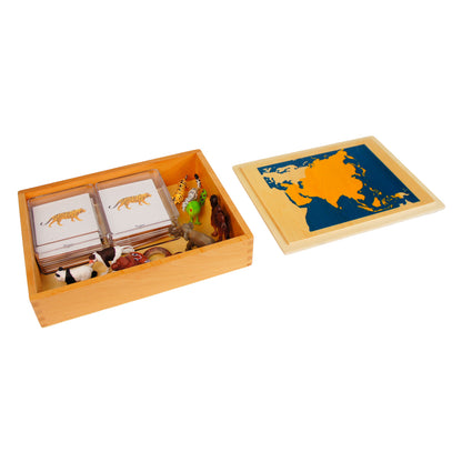 Mini Animaux continentaux – Asie, texte personnalisé, bilingue, monolingue