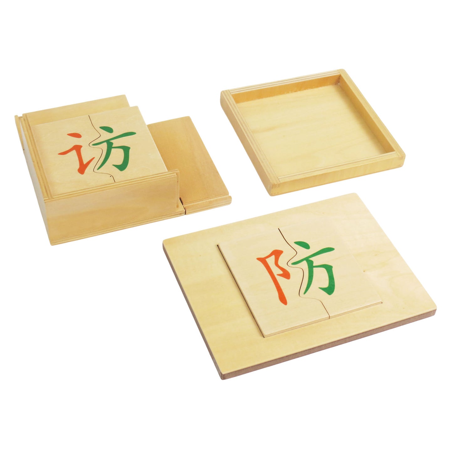 Chinese character phonetic components  box-fang