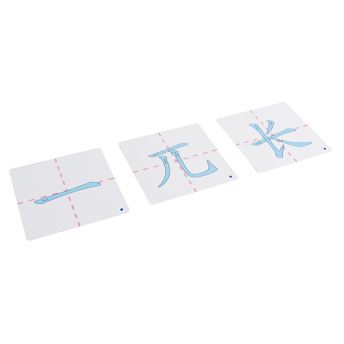 Chalk radical stroke order cards No.8