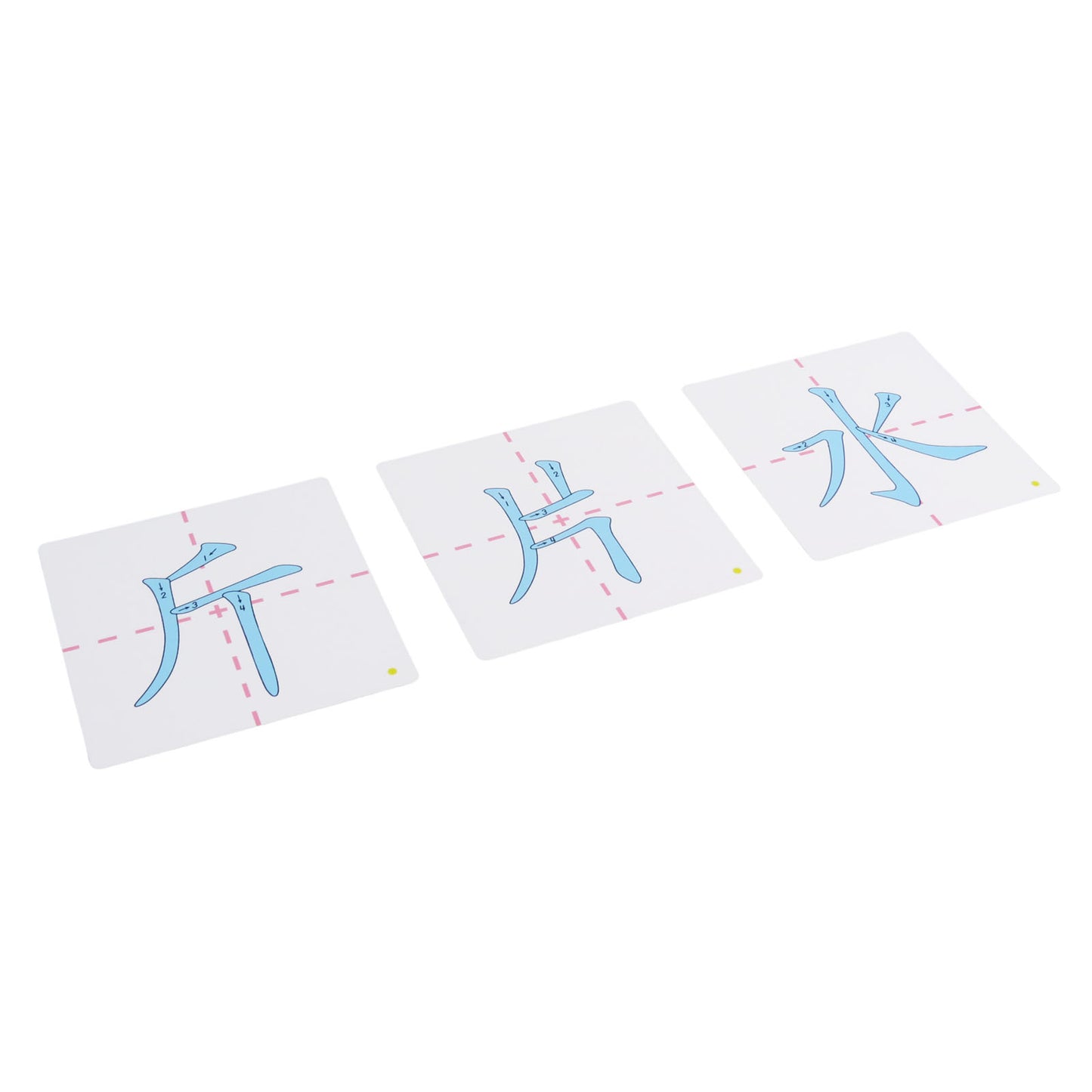 Chalk radical stroke order cards No.5