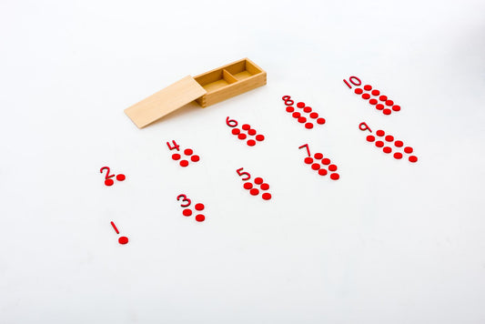 cut-out numerals and counters