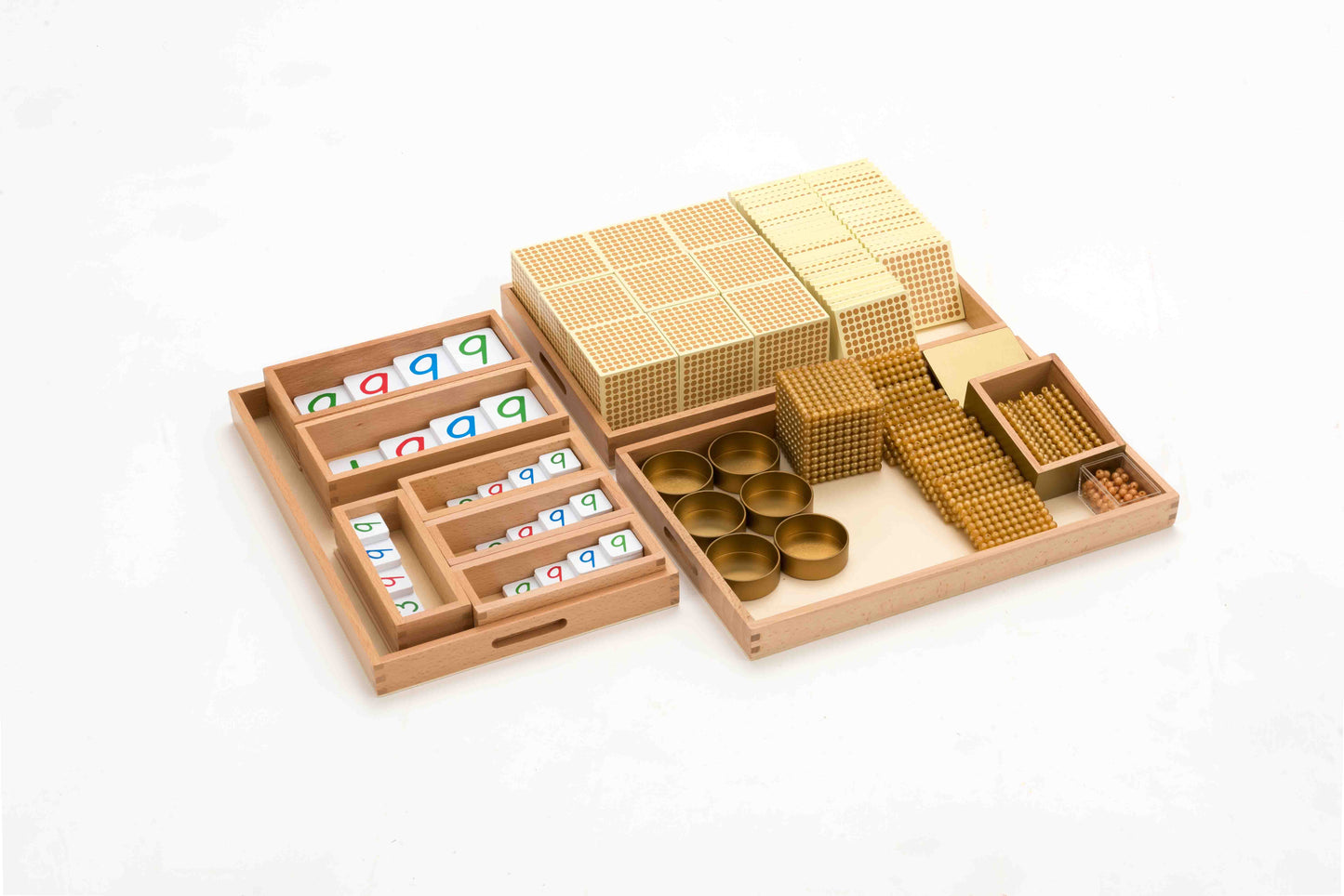 Golden Bead Material, Connected/Plastic Cards
