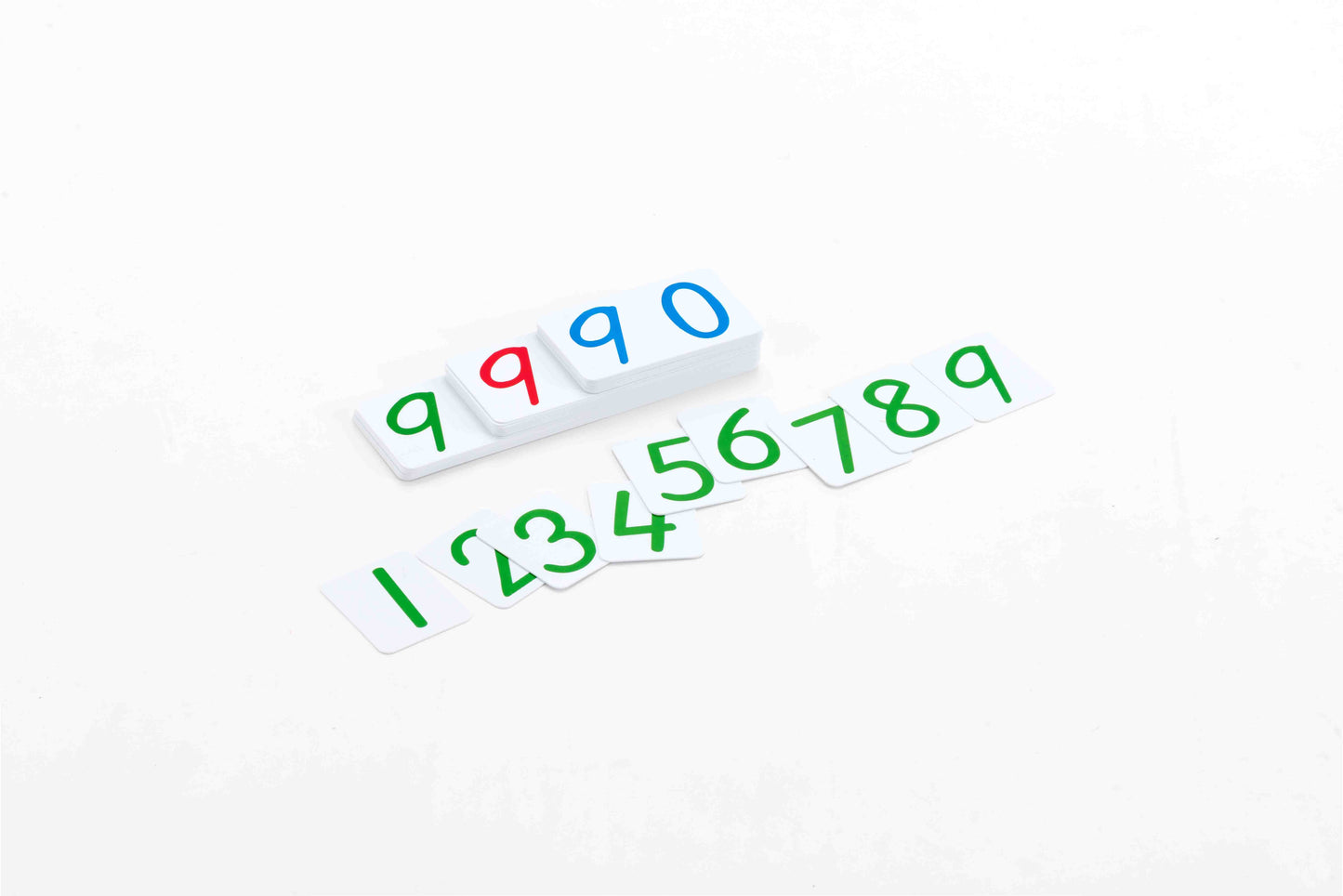 Large Number Cards 1-9000, Plastic-English numbers