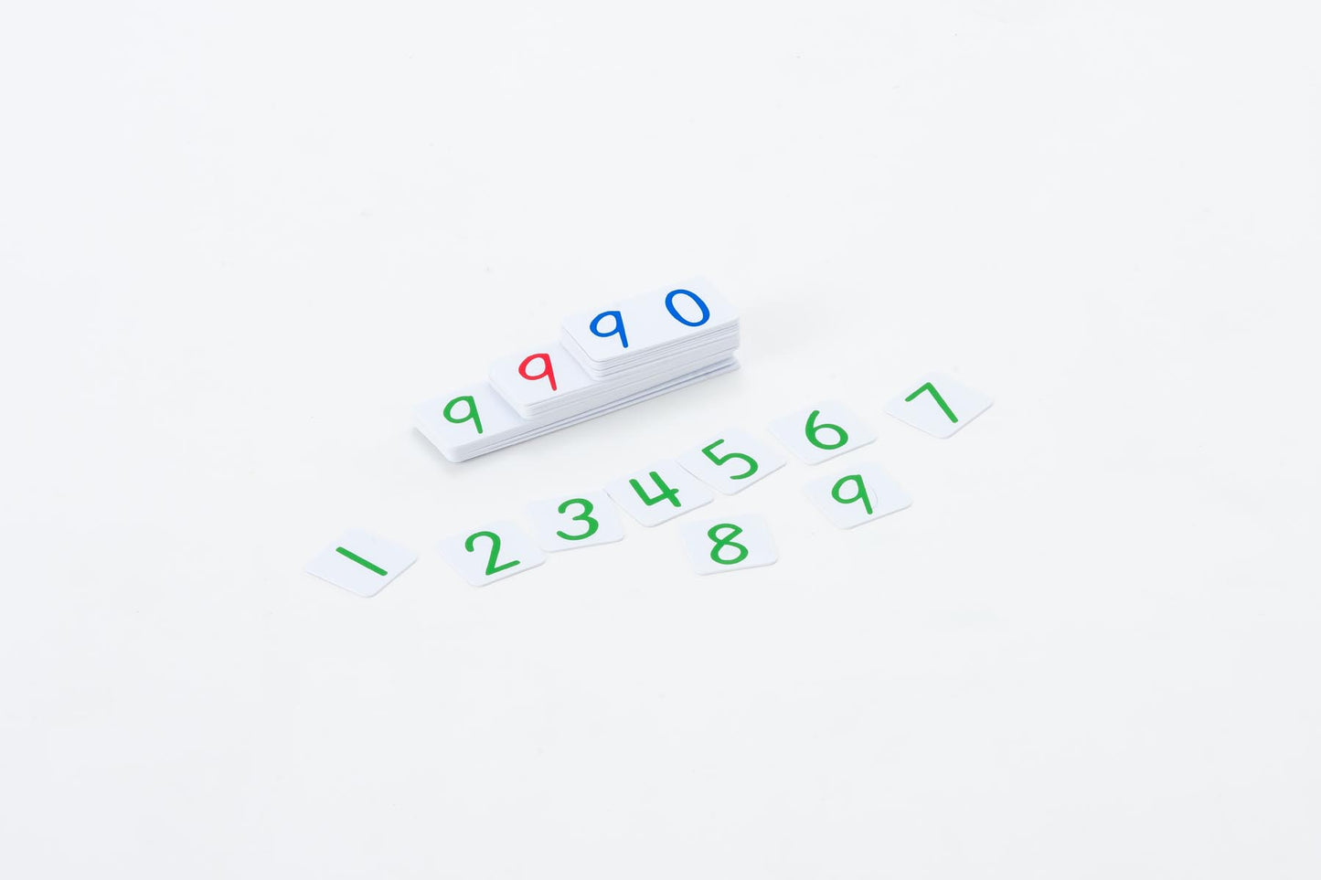 Small Number Cards 1-9000, Plastic-English NUMBERS