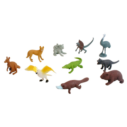 Mini-animaux continentaux – Australasie, texte personnalisé, bilingue, monolingue