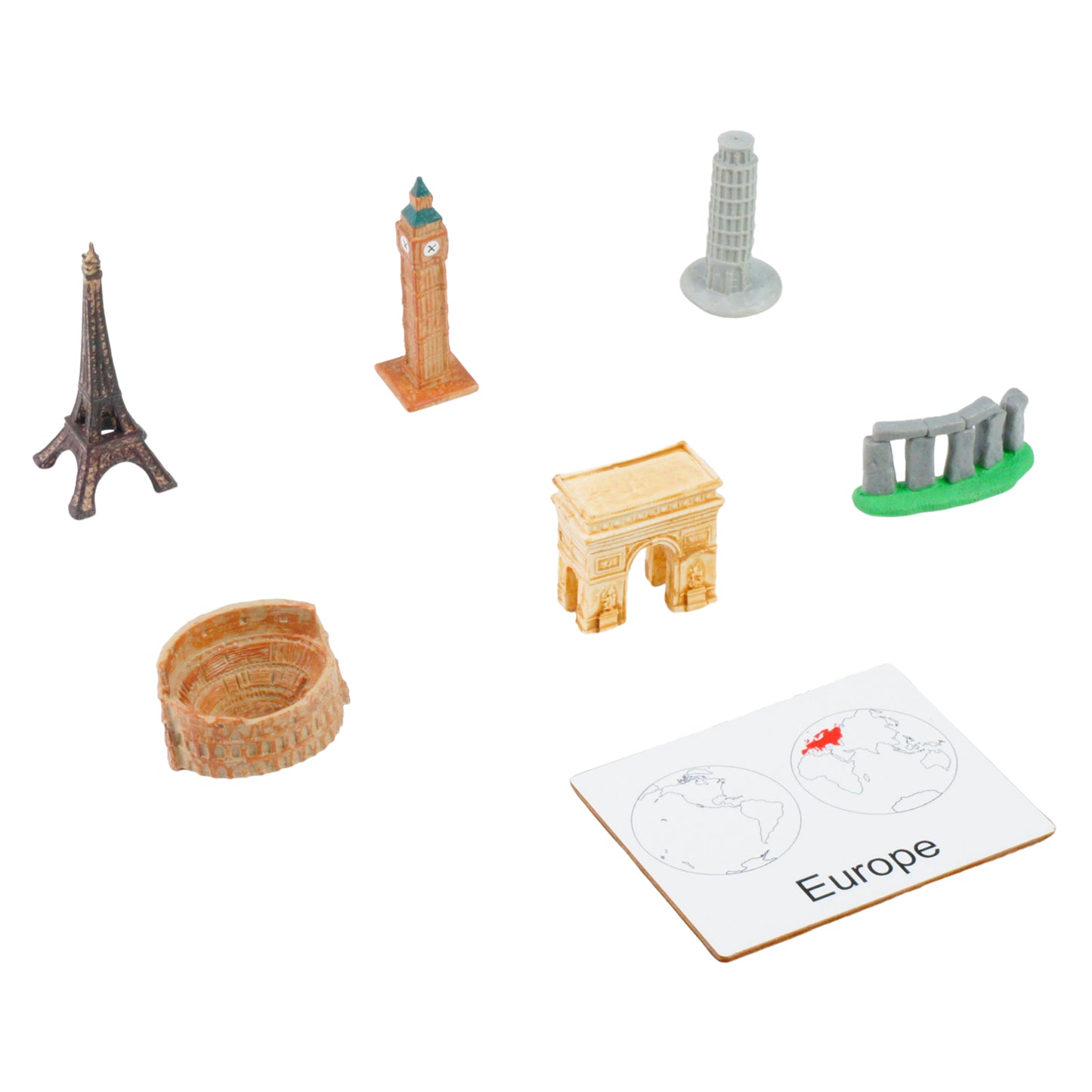 Monuments du monde, texte personnalisé, bilingue, monolingue