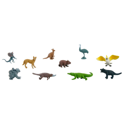 Mini-animaux continentaux – Australasie, texte personnalisé, bilingue, monolingue