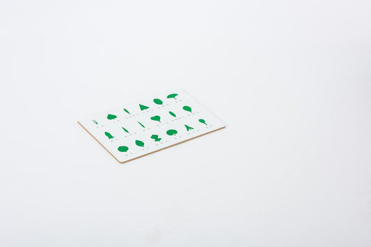 Control board for geometric form cards