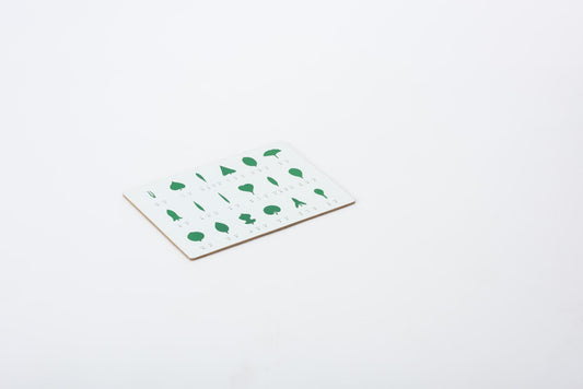 Control board for geometric form cards