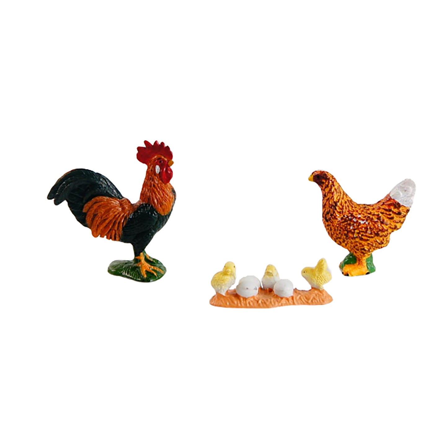 Famille d'animaux - Poulet, texte personnalisé, bilingue, monolingue