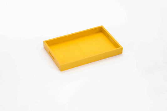 Wooden Tray with Handle (20*30cm )-Yellow
