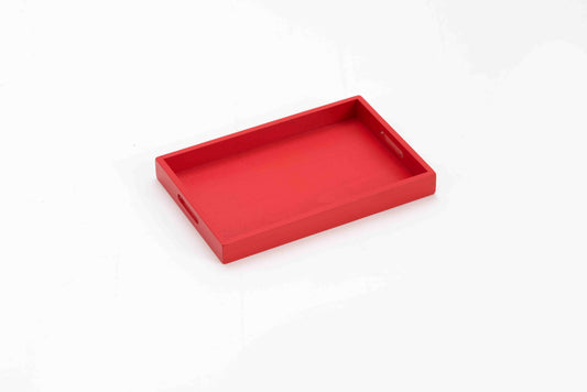 Wooden Tray with Handle (20*30cm )-Red