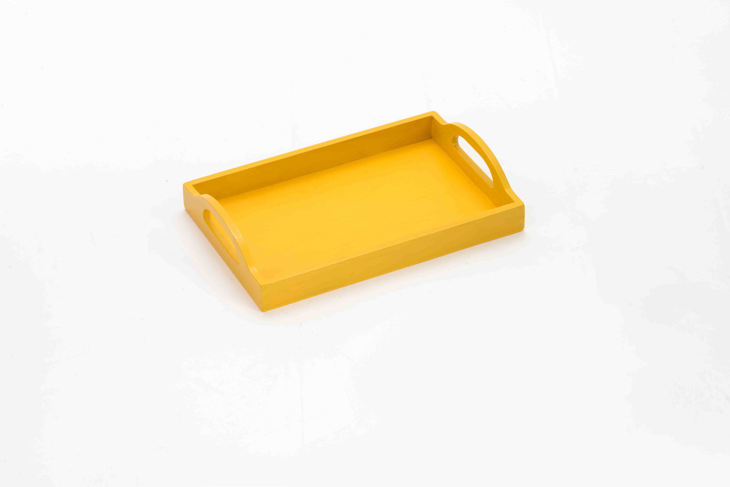 Trays-Medium with Handle-28*18 cm-Yellow