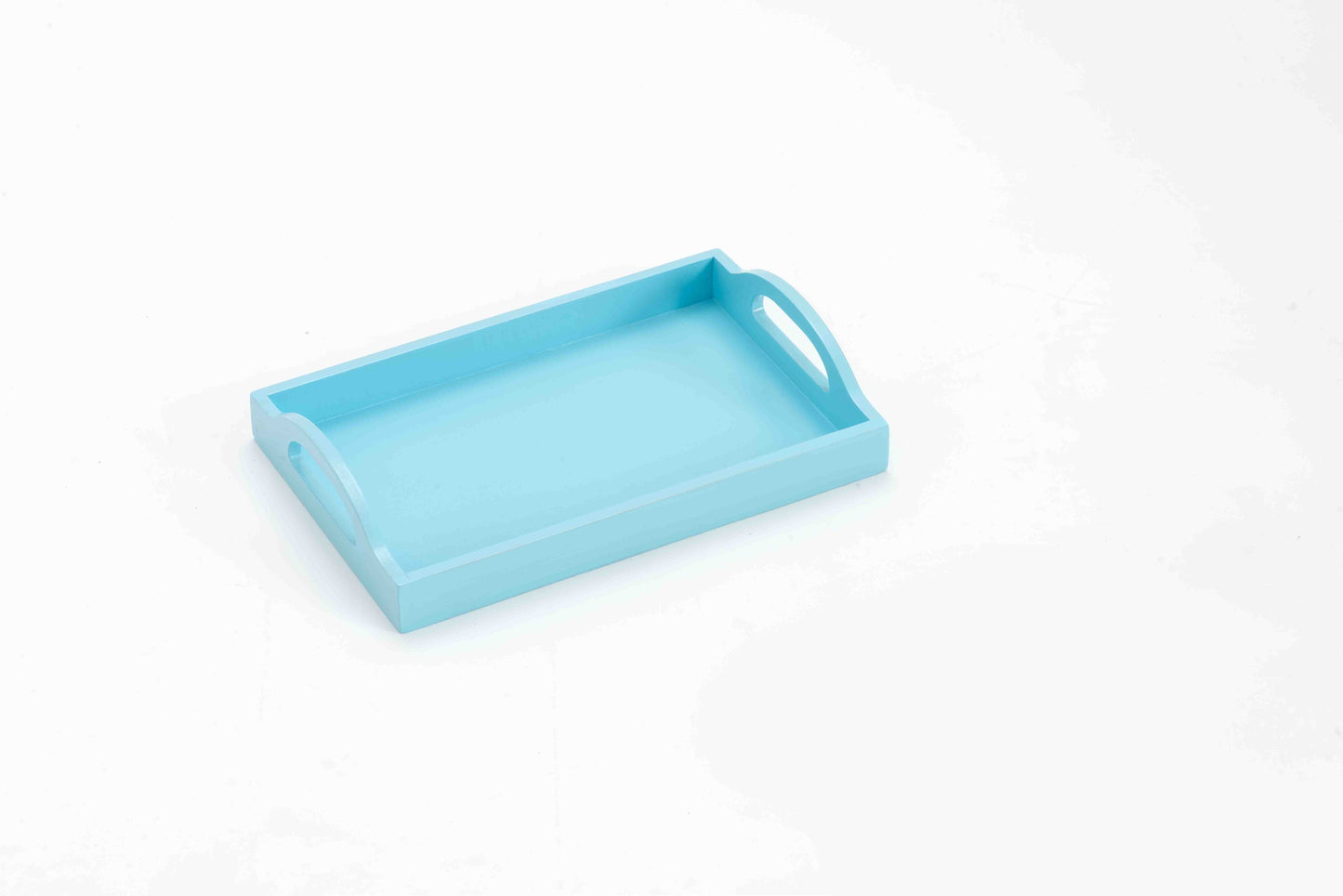 Trays-Medium with Handle-28*18 cm-Light Blue