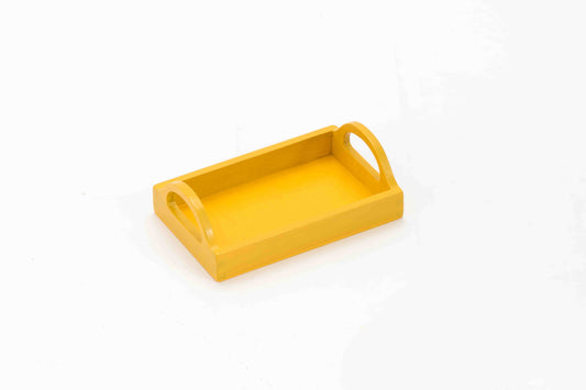 Trays-Small with Handle-16.5*10 cm-Yellow