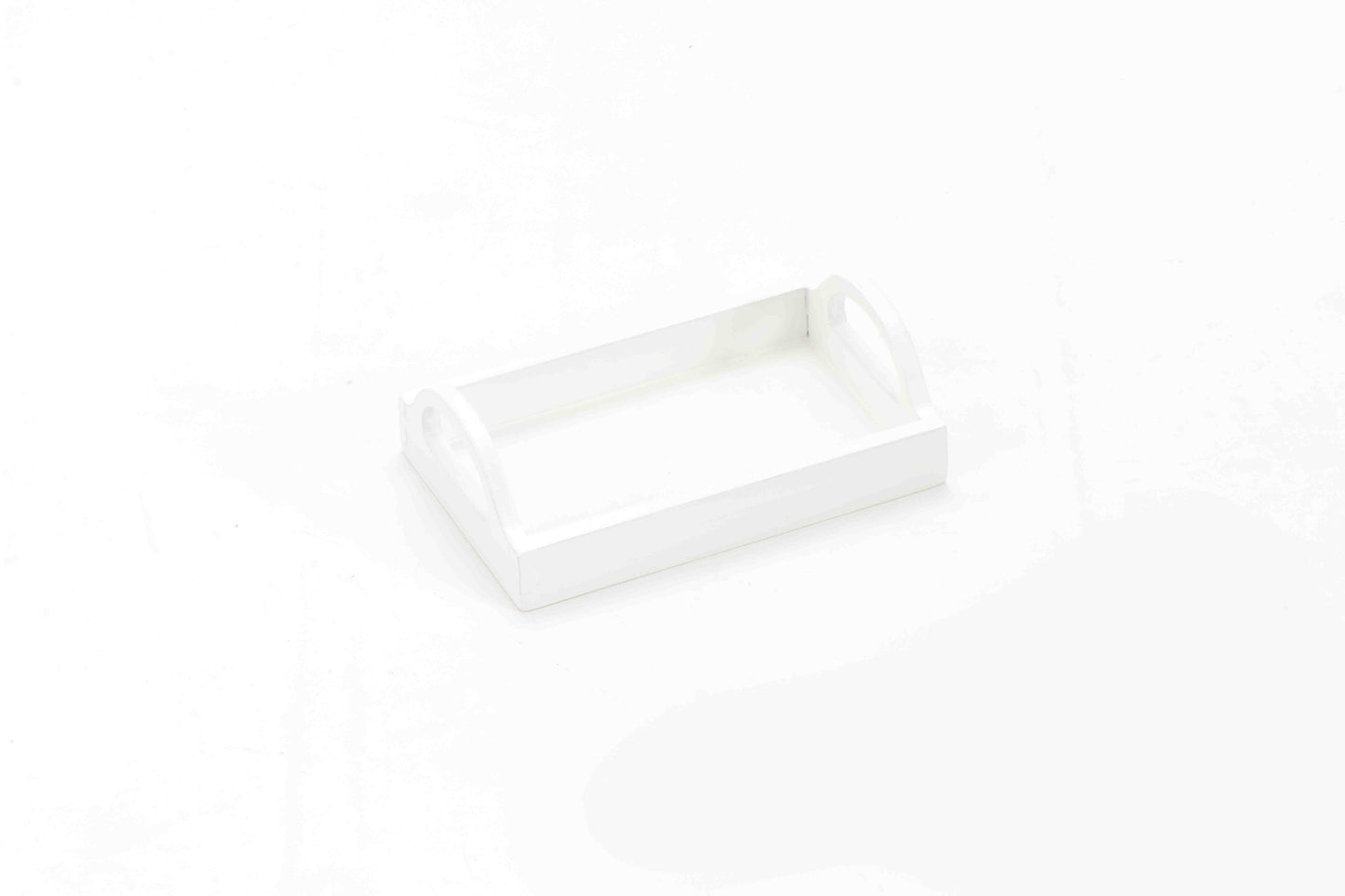 Trays-Small with Handle-16.5*10 cm-White