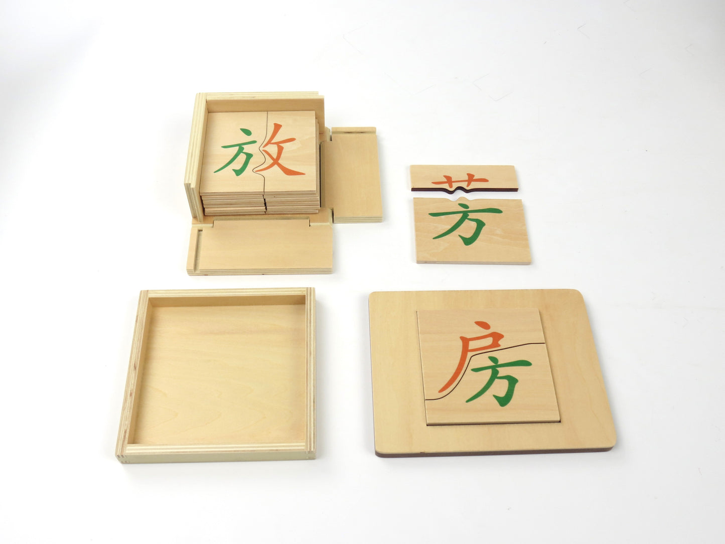 Chinese character phonetic components  box-fang