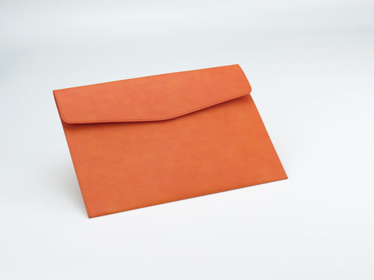 Geography envelope -orange